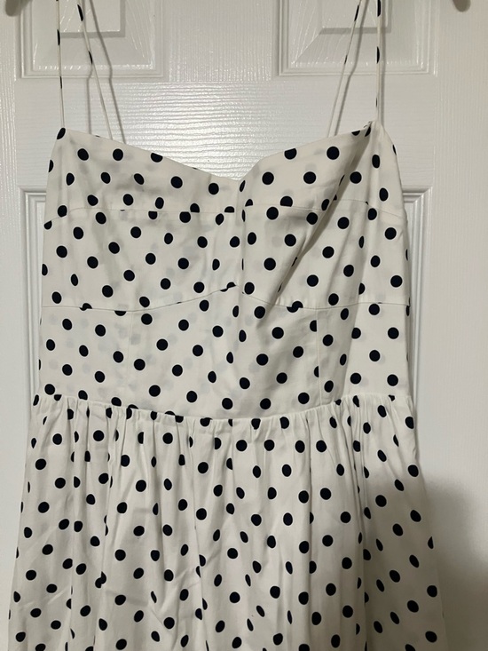 Reformation White Polka Dot Midi Dress w/ pockets! NWOT, size 10, LEAVING SOON - Picture 8 of 10